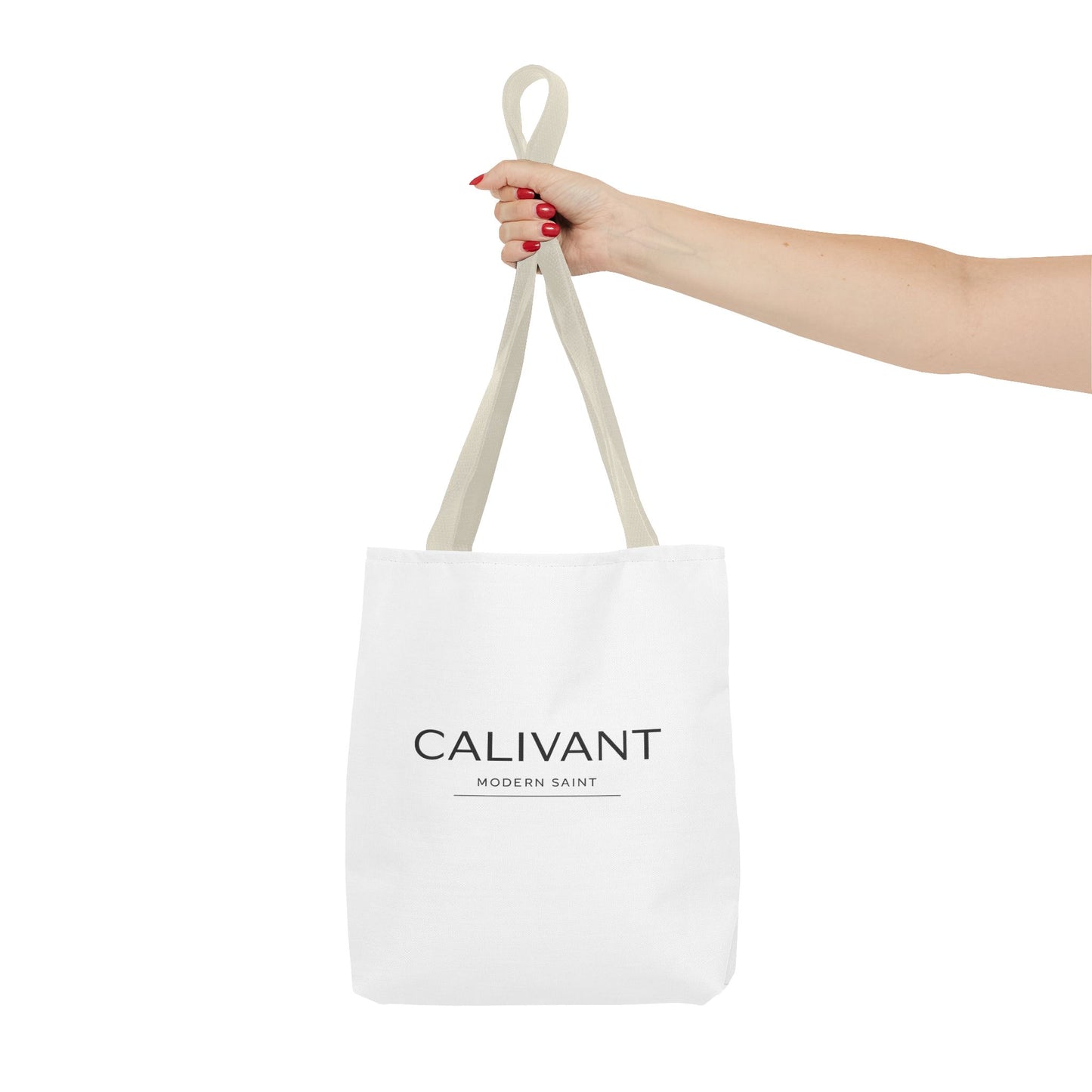 Tote Bag — Minimalist 'CALIVANT' Logo Canvas Tote (All-Over Print)