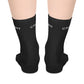 Calant Minimalist Mid-Length Socks — Black Crew Athletic Socks