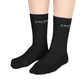 Calant Minimalist Mid-Length Socks — Black Crew Athletic Socks