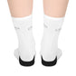 Calant Minimalist Mid-Length Socks — White Crew Athletic Socks