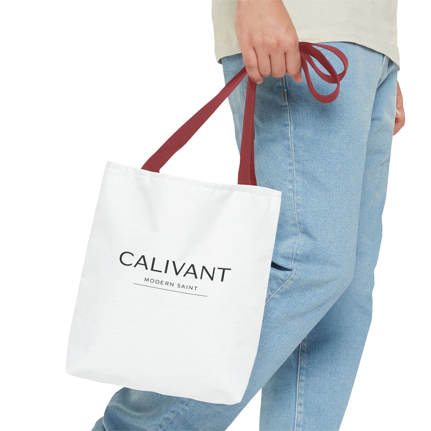Tote Bag — Minimalist 'CALIVANT' Logo Canvas Tote (All-Over Print)