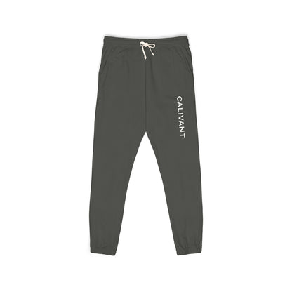 Calivant Vertical Logo Sweatpants — Garment-Dyed Fleece Joggers