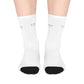 Calant Minimalist Mid-Length Socks — White Crew Athletic Socks