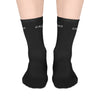 Calant Minimalist Mid-Length Socks — Black Crew Athletic Socks