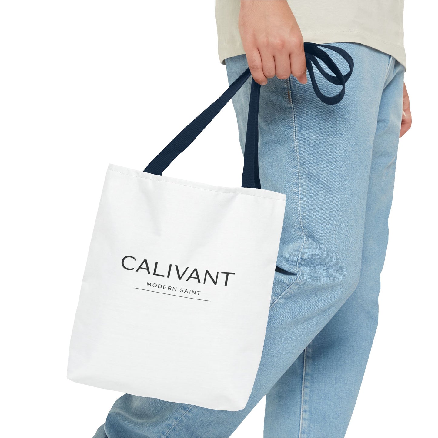 Tote Bag — Minimalist 'CALIVANT' Logo Canvas Tote (All-Over Print)